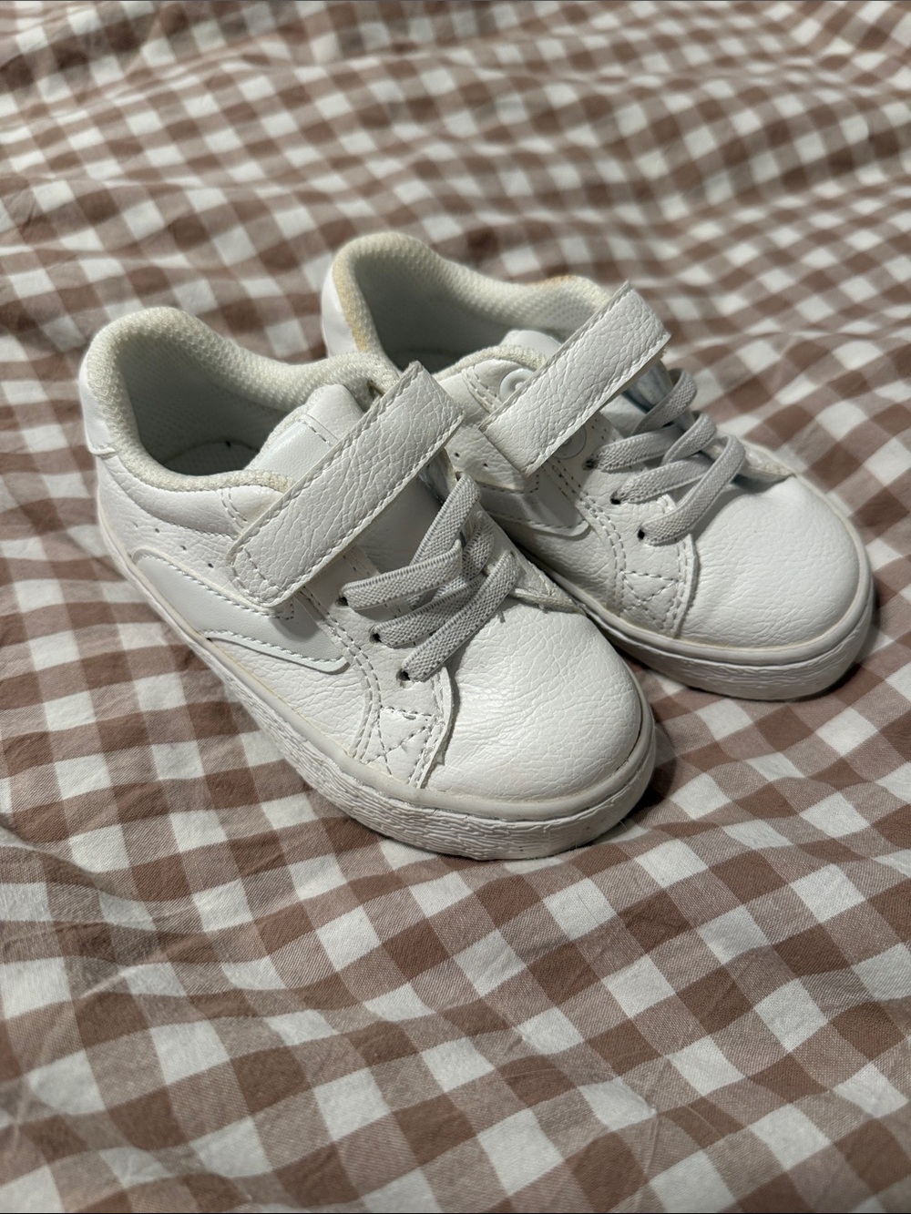The Children's Place White Velcro & Lace Kids Sneakers